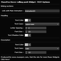 Hover : Rolling Push Widget