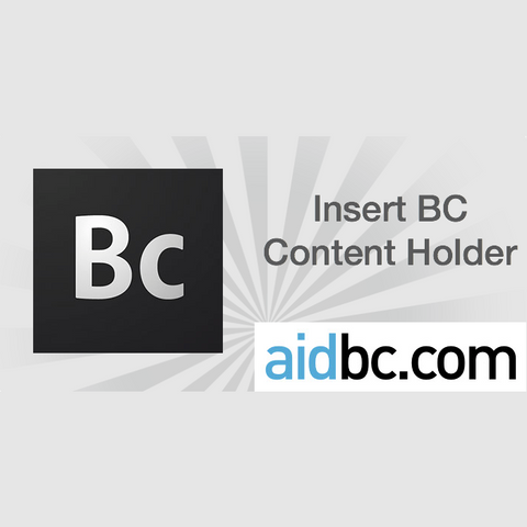 Insert BC Content Holder