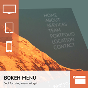 Bokeh Menu
