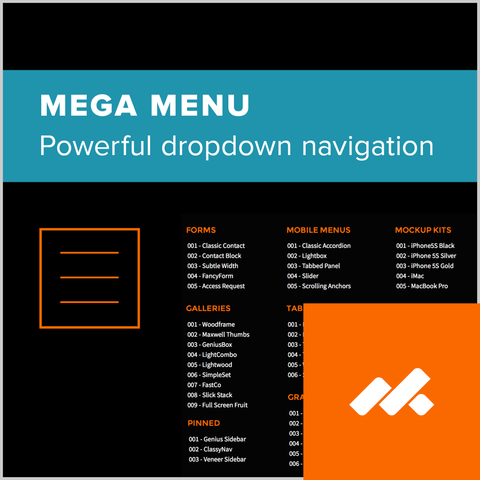 Mega Menu Navigation