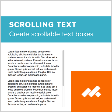 Scrolling Text Boxes