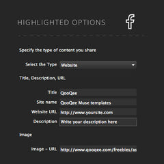 Facebook Share Customization